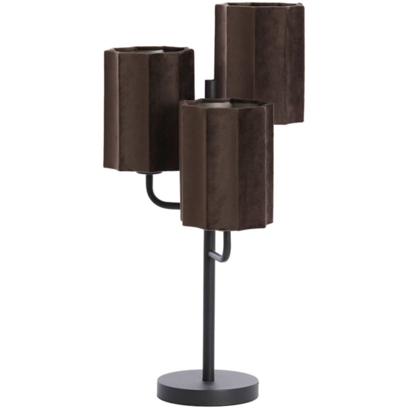 foto del prodotto light living lampada da tavolo edisa marrone metallo 