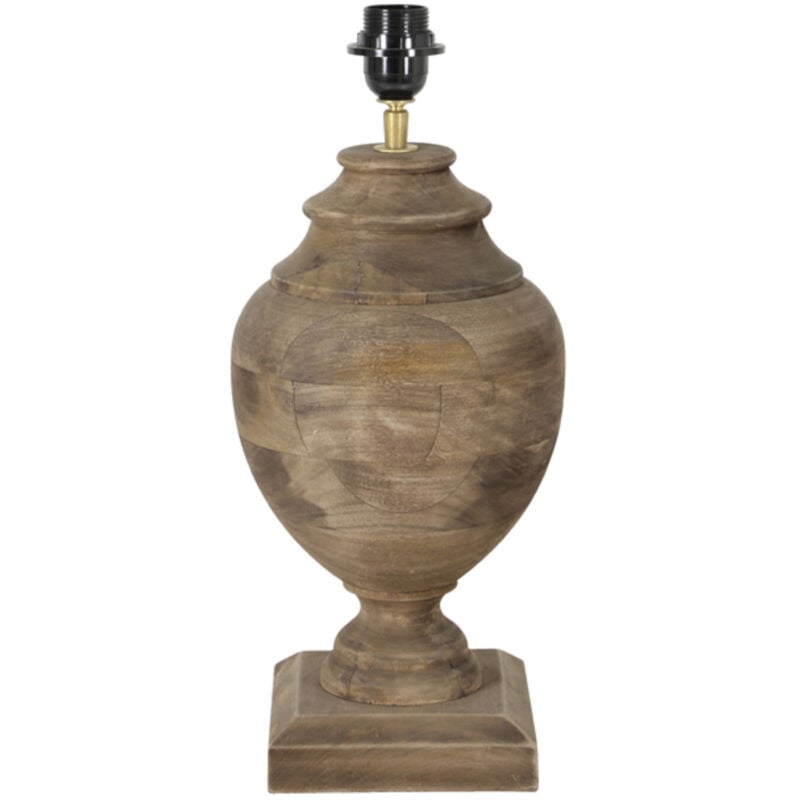 foto del prodotto light living lampada da tavolo milazzo marrone legno 