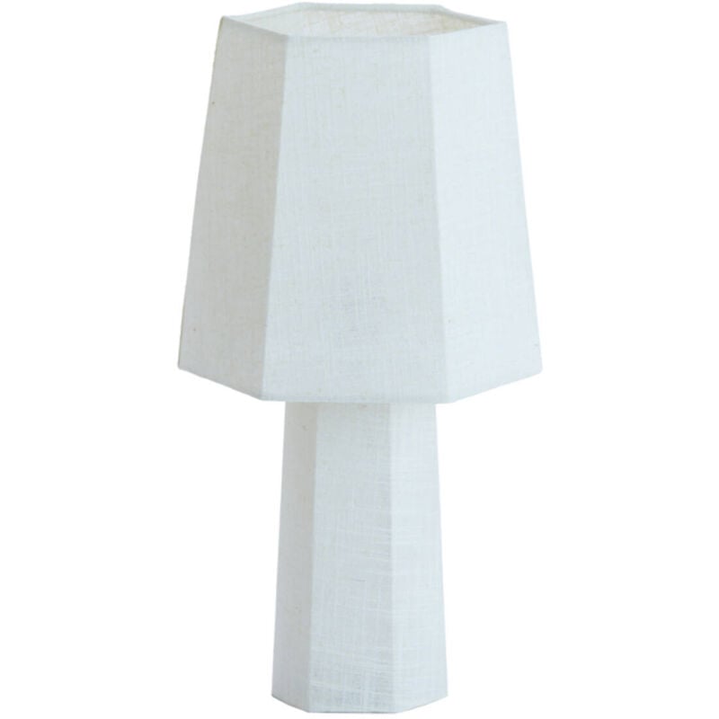 foto del prodotto light living lampada da tavolo musabo bianco tessile 
