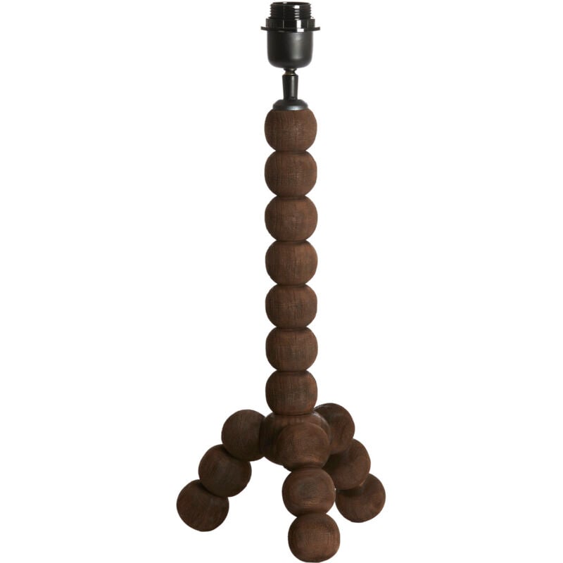 foto del prodotto light living lampada da tavolo veglio marrone legno 