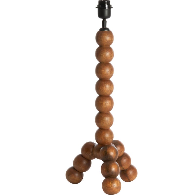 foto del prodotto light living lampada da tavolo veglio marrone legno 