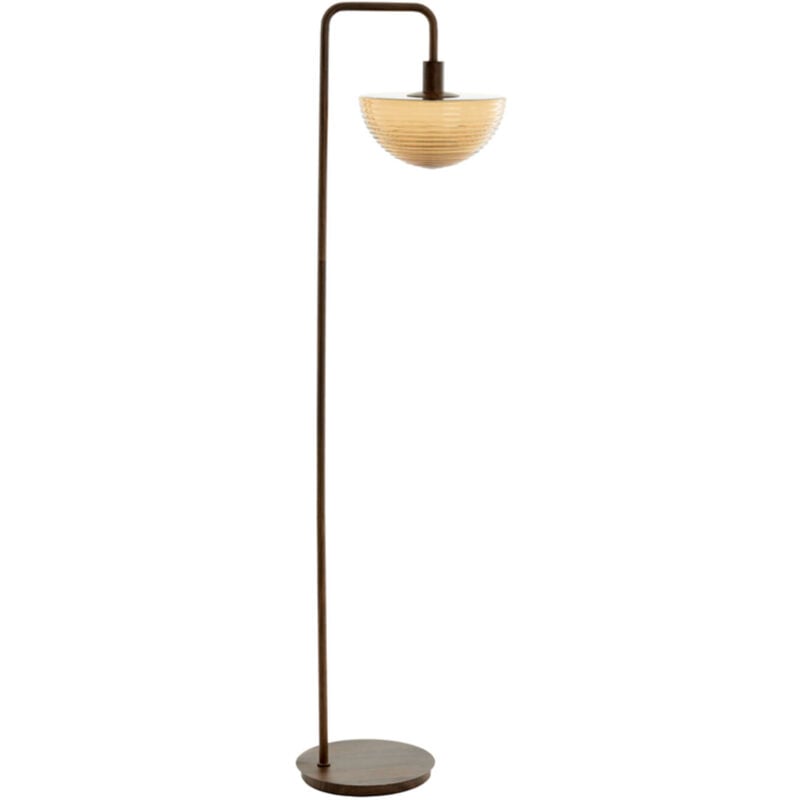 foto del prodotto light living lampada da terra baylie marrone vetro