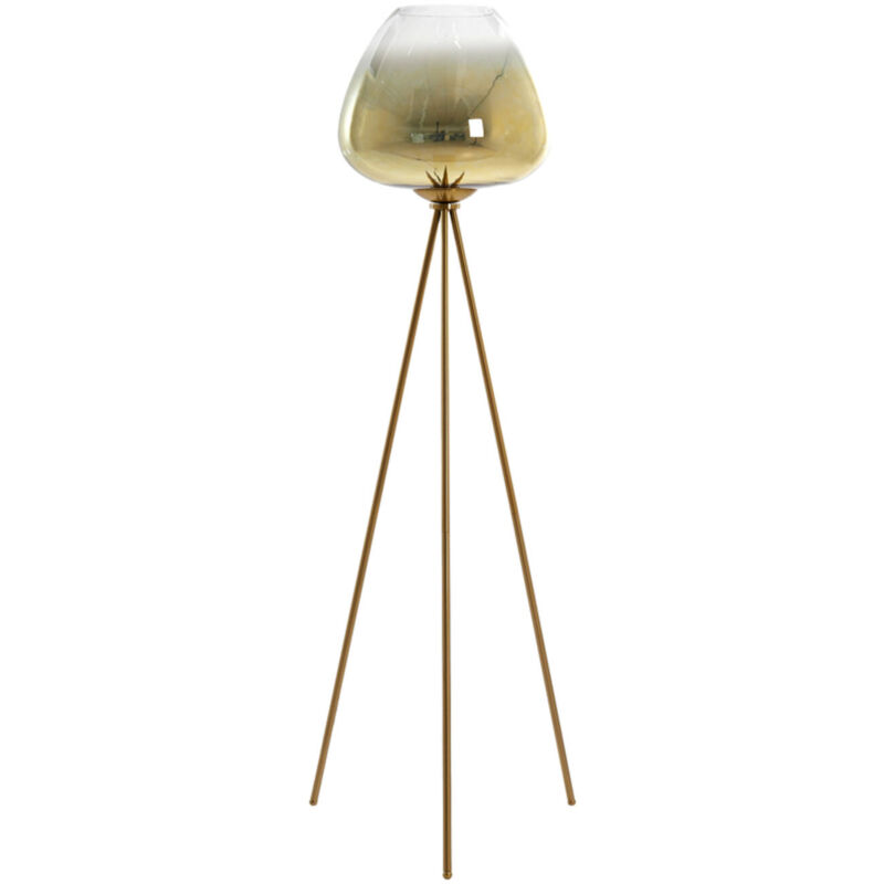foto del prodotto light living lampada da terra mayson oro vetro 