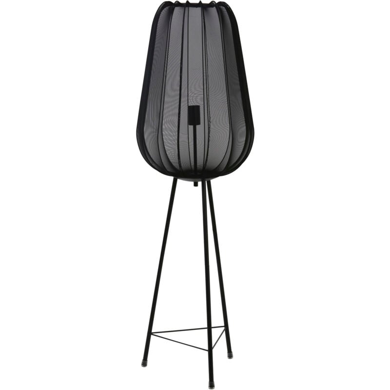 foto del prodotto light living lampada da terra plumeria nero metallo 