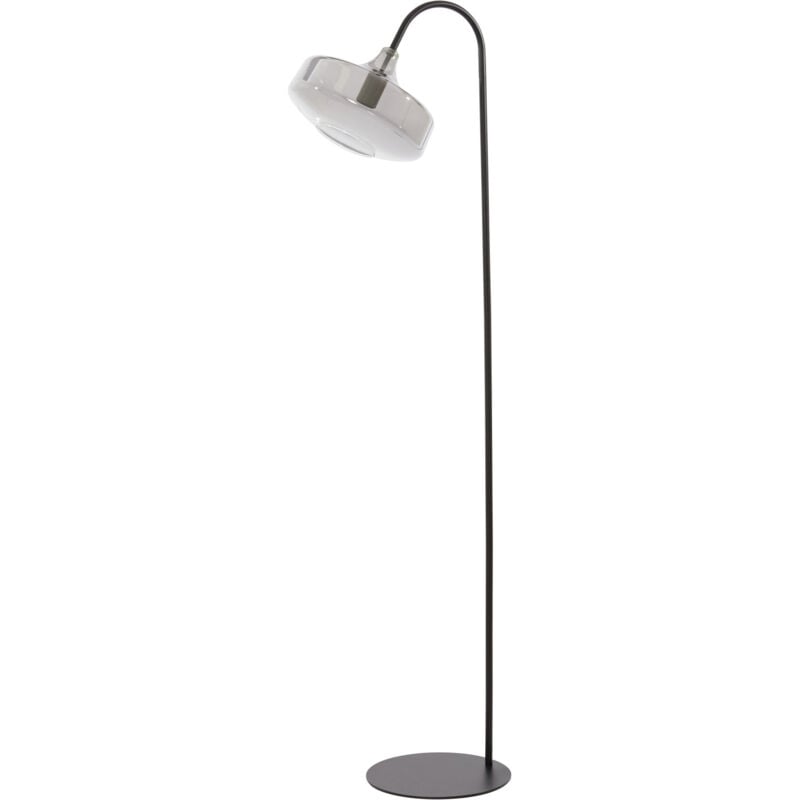 foto del prodotto light living lampada da terra solna nero vetro 