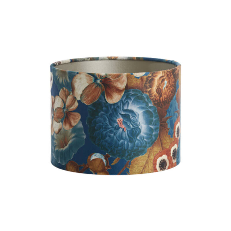 foto del prodotto light living paralume bloom blu tessile 20cm e27