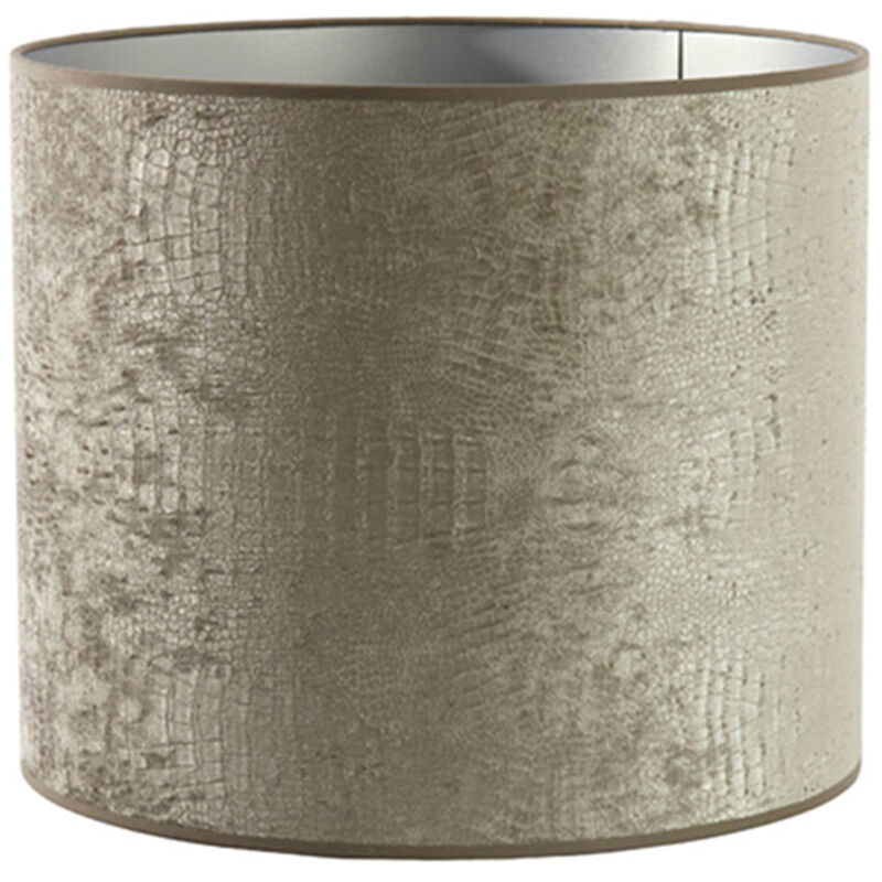 foto del prodotto light living paralume chelsea argento tessile 41cm