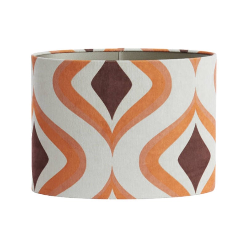 foto del prodotto light living paralume cookie arancione tessile e27 