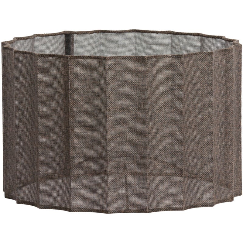 foto del prodotto light living paralume disli marrone tessile 35cm 