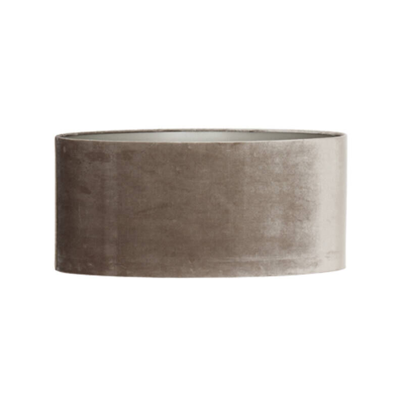 foto del prodotto light living paralume palata marrone tessile e27 