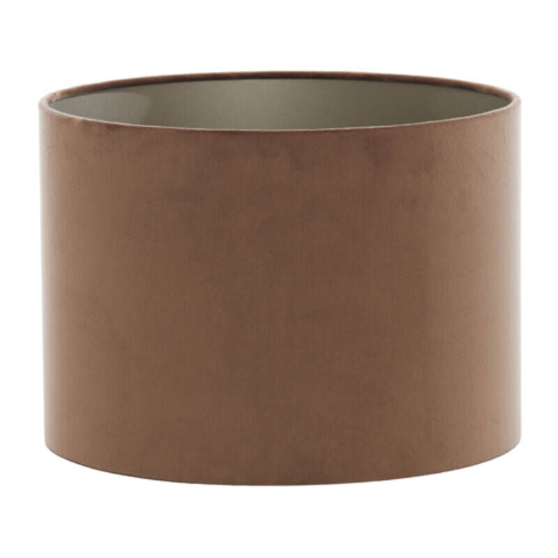 foto del prodotto light living paralume velours marrone tessile 40cm