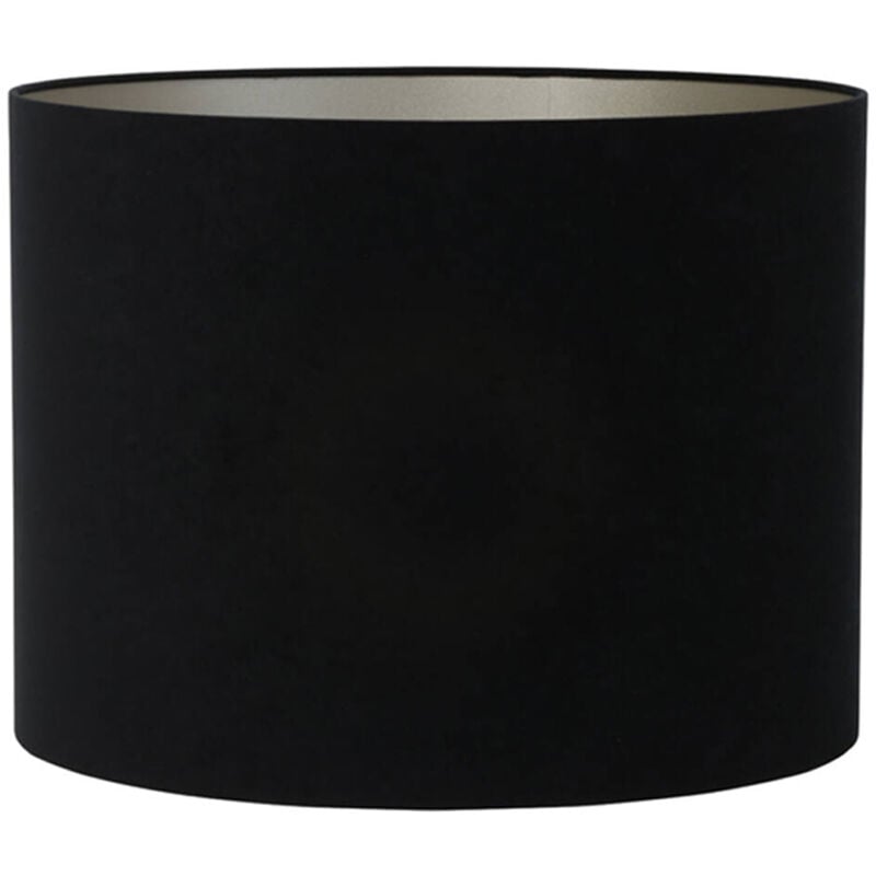 foto del prodotto light living paralume velours nero tessile 50cm 