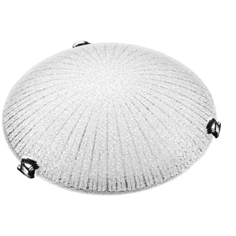 foto del prodotto light plafoniera in vetro tonda da 40 cm in colore bianco