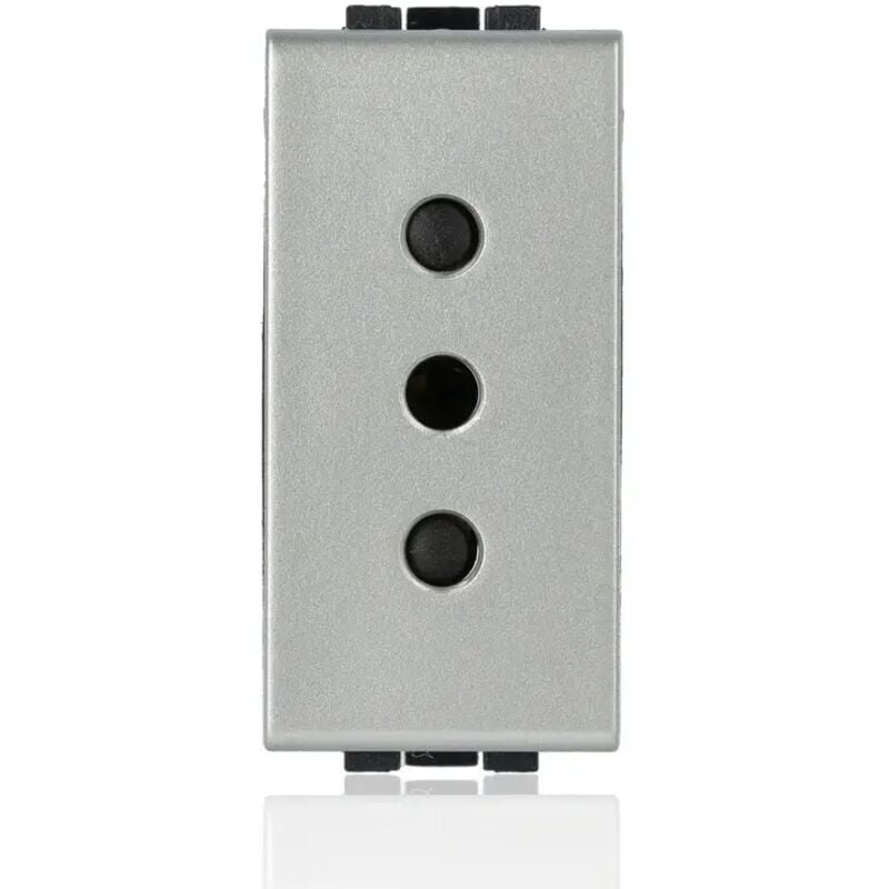foto del prodotto light tech presa 2 poli + t 10a grigia nt4113 - bticino