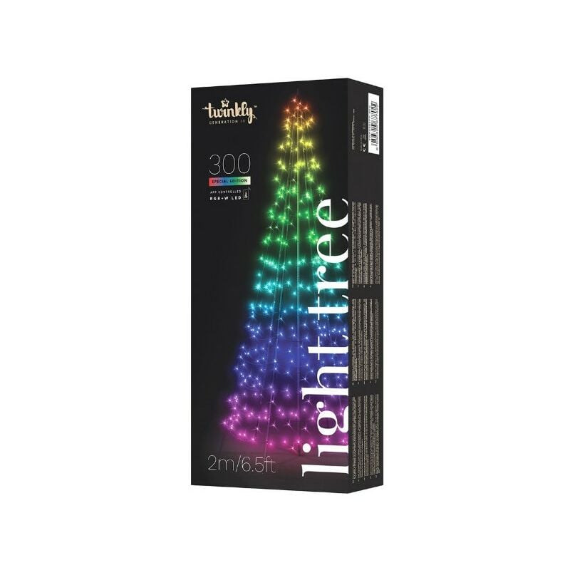 foto del prodotto light tree albero luminoso smart con 300 led rgbw da esterno, 2 metri, controllabile via app twinkly
