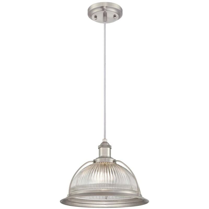 foto del prodotto lighting 6338740 lampada a sospensione per interni monoluce, nichel spazzolato westinghouse