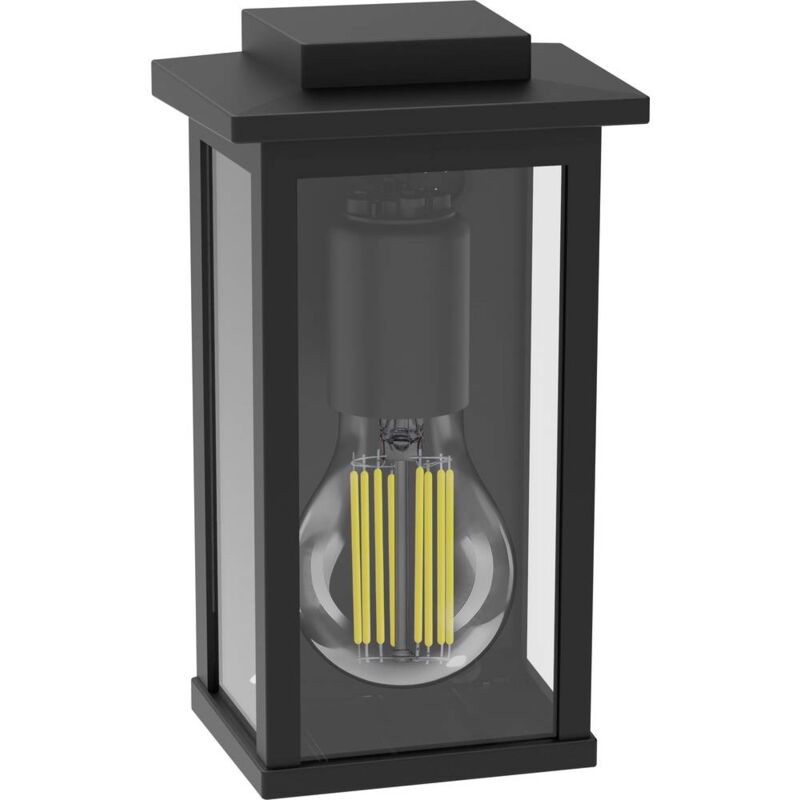 foto del prodotto lighting mirth 8720169266490 lampada da parete per esterni a led e27 nero philips