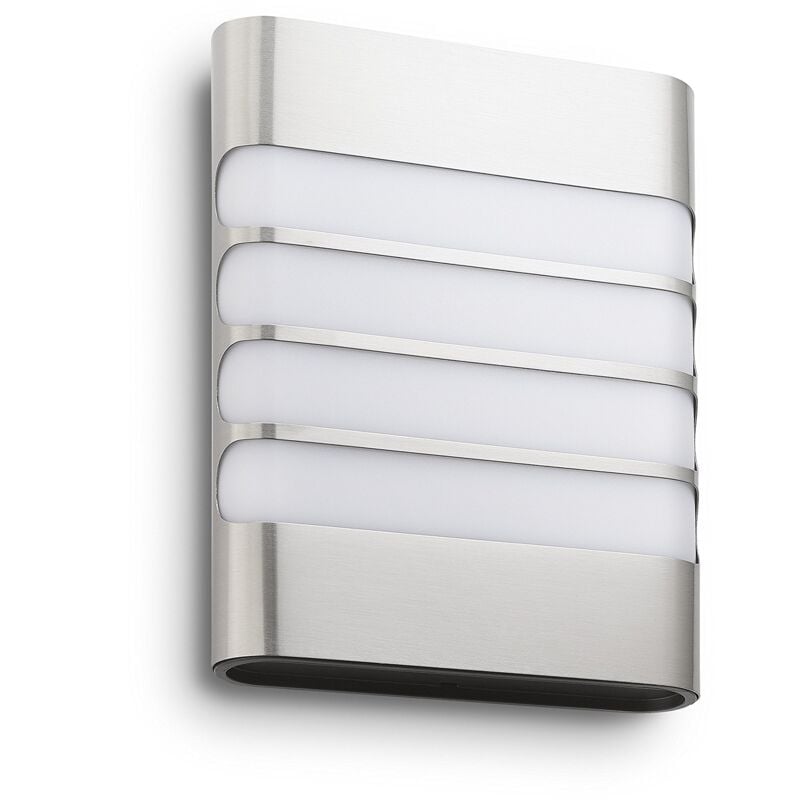 foto del prodotto lighting raccoon lampada da parete a led per esterni, acciaio inox philips
