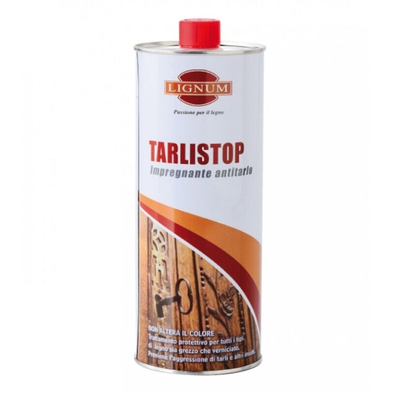 foto del prodotto lignum tarlistop 1lt antitarlo protettivo trasparente per legno
