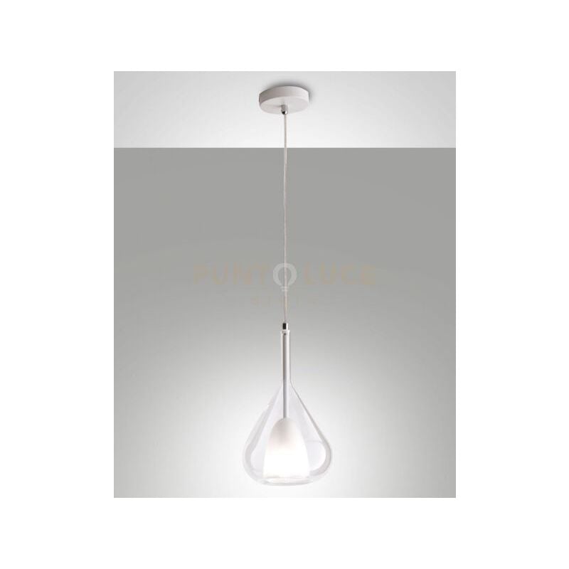 foto del prodotto lila sospensione 1 luce trasparente attacco e27 d.20cm