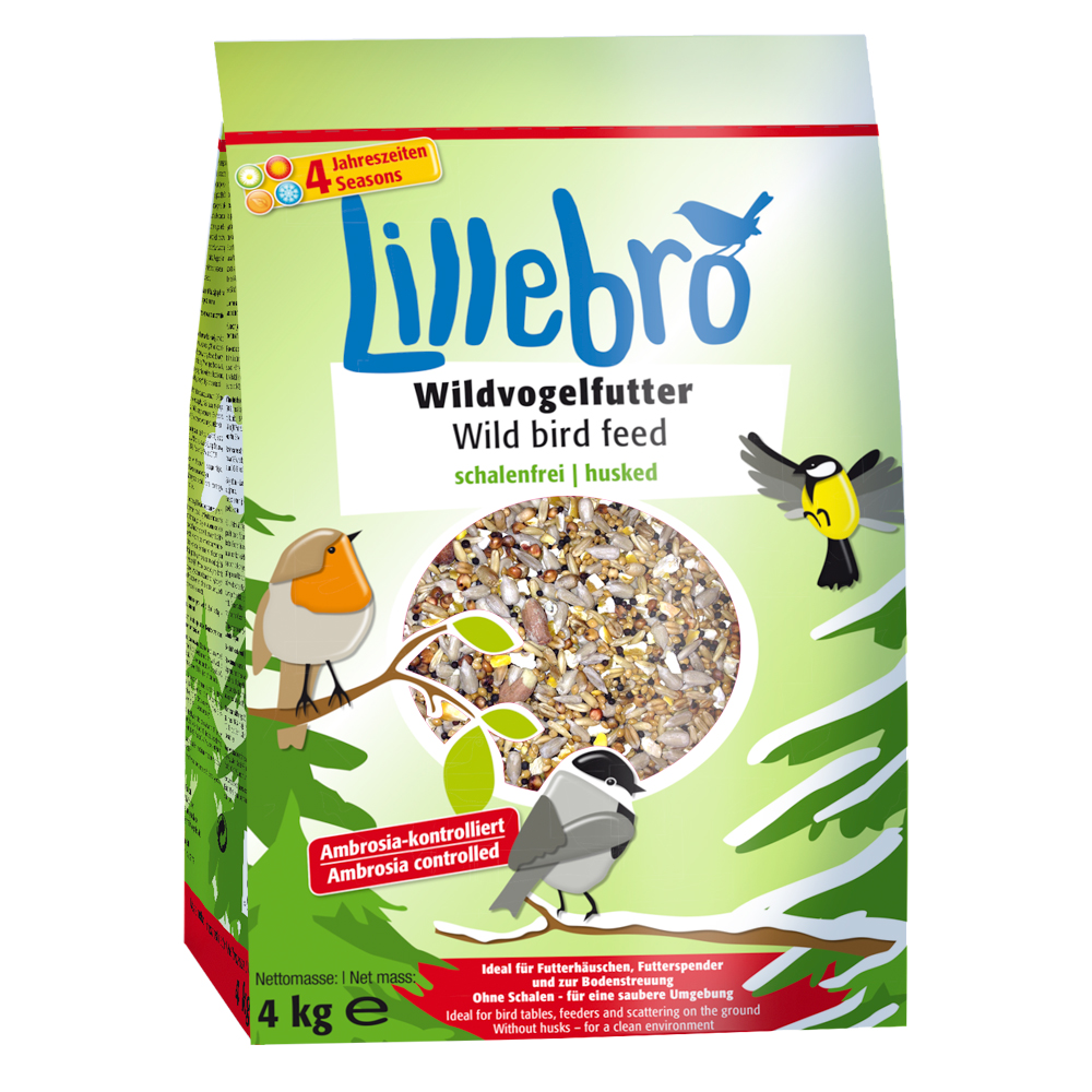 foto del prodotto lillebro mangime per uccelli selvatici senza bucce 4 kg