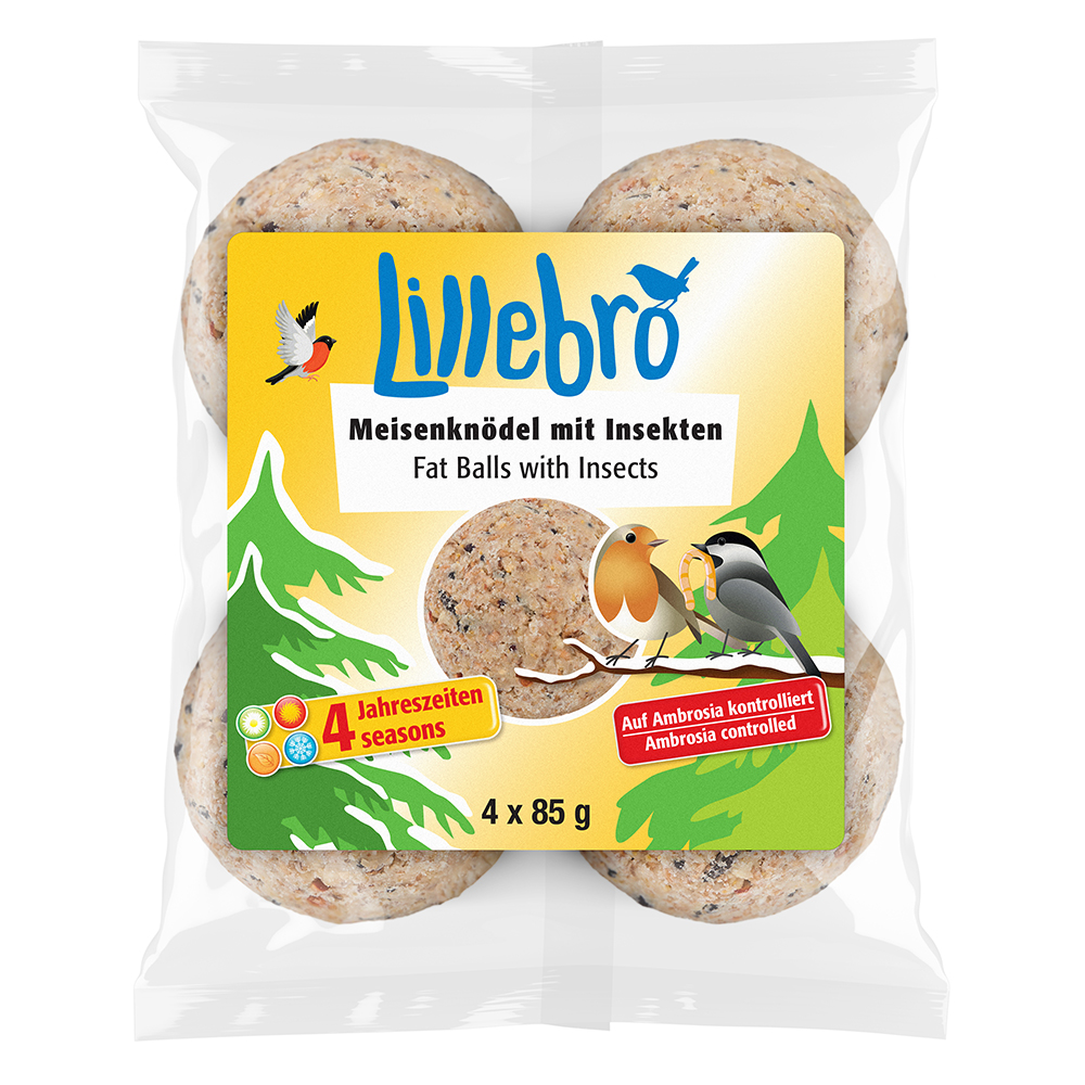 foto del prodotto lillebro pastone con insetti mangime per uccelli selvatici 340 g