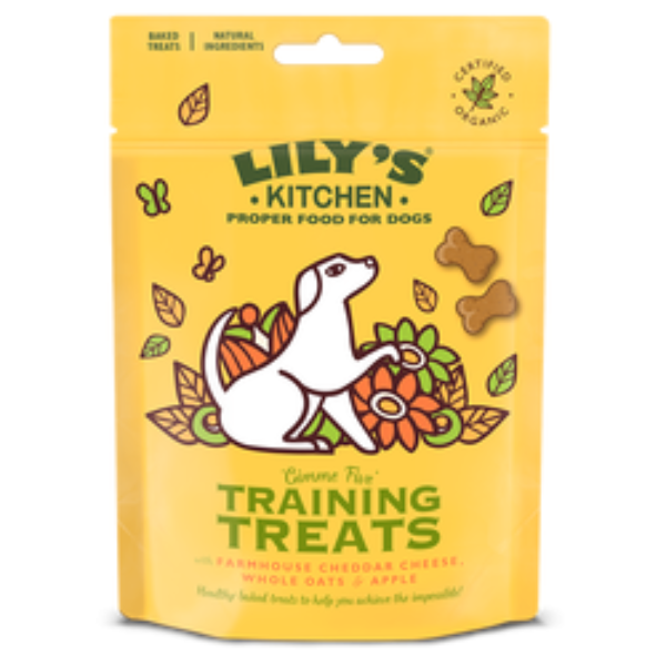 foto del prodotto lily s kitchen dog biscotti bio training con formaggio e mela 1 ordine scegli lo sconto bzr5 bzr20 200 punti fedelt 