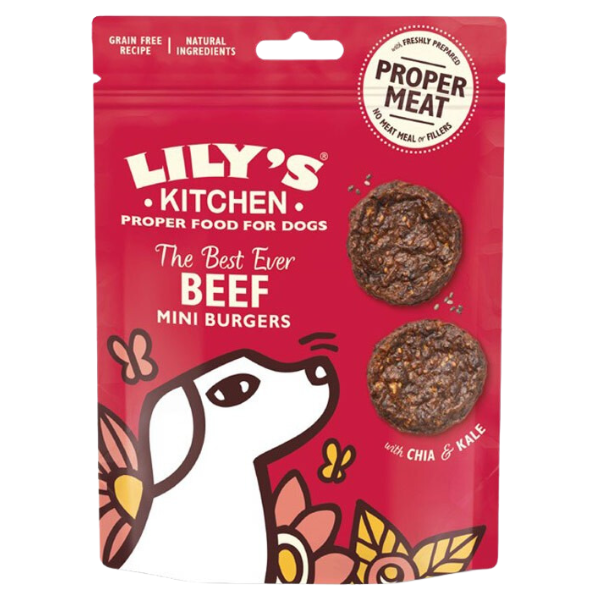 foto del prodotto lily s kitchen snack treats 70 gr mini burger al manzo 1 ordine scegli lo sconto bzr5 bzr20 200 punti fedelt 