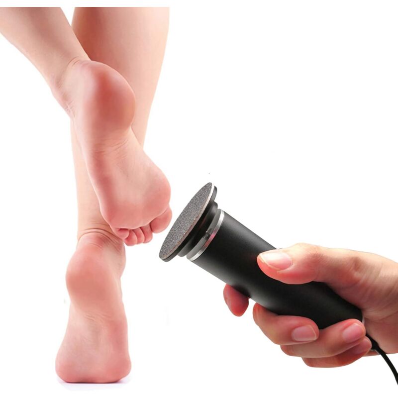 foto del prodotto lima elettrica per pedicure, rimozione calli, lima elettrica per pedicure per pelli dure velocit regolabile , con 60 cuscinetti di ricambio, adatta
