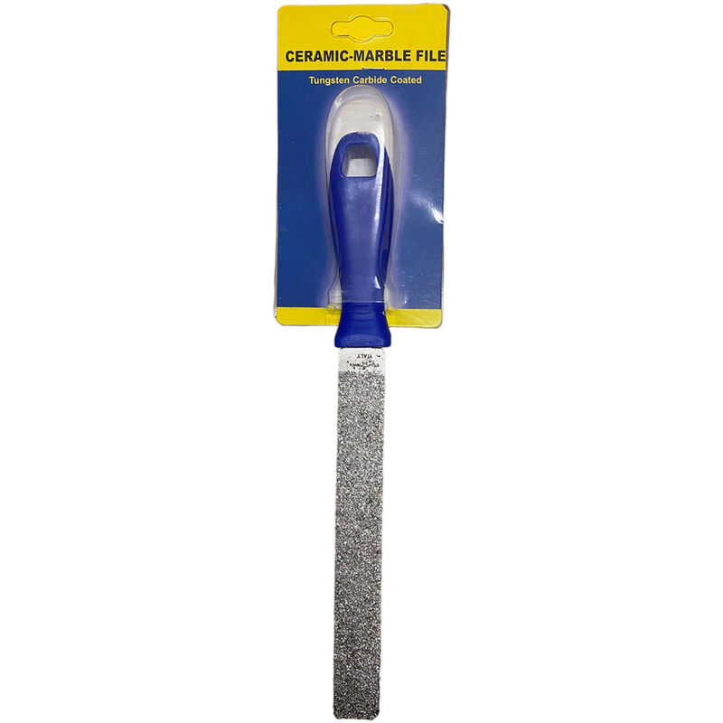 foto del prodotto lima piatta 200mm taglio grosso fine ceramica cemento stella bianca