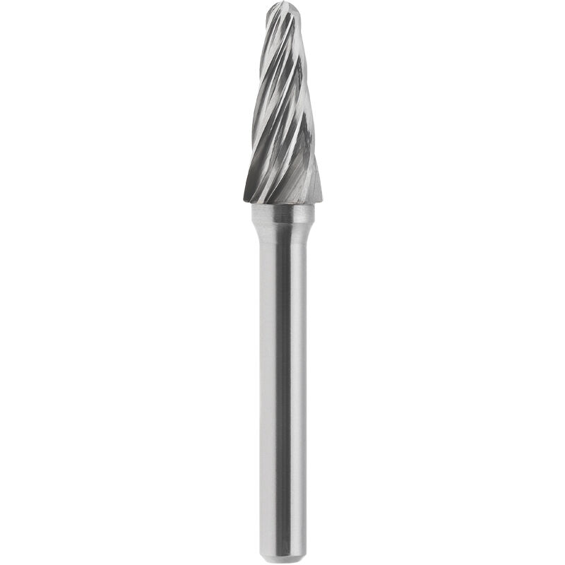 foto del prodotto lima rotativa hm conica a punta raggiata alluminio 10x25 mm gambo 6 fervi l10al6