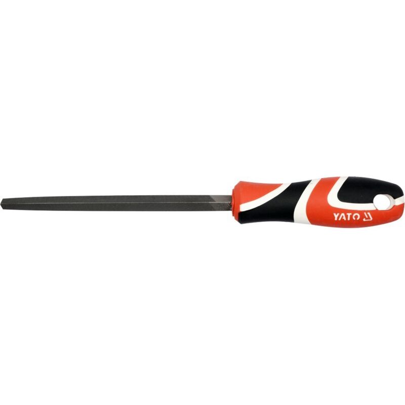 foto del prodotto lima triangolare in metallo 150mm 3 yt 62338 yato