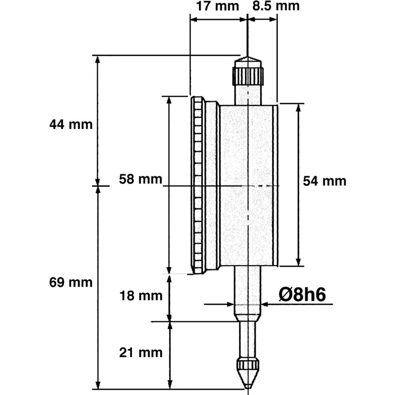 foto del prodotto limit e indicatore quadrante 10 mm