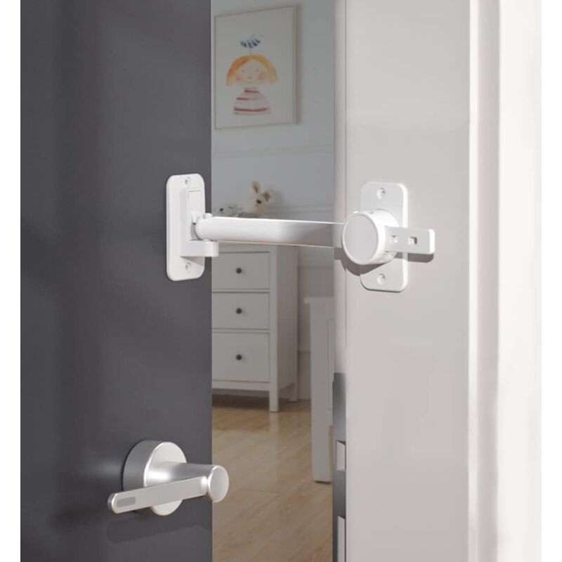 foto del prodotto limitatore di sicurezza per finestre per bambini, per serrature di sicurezza per finestre per bambini piccoli e animali domestici bianco 