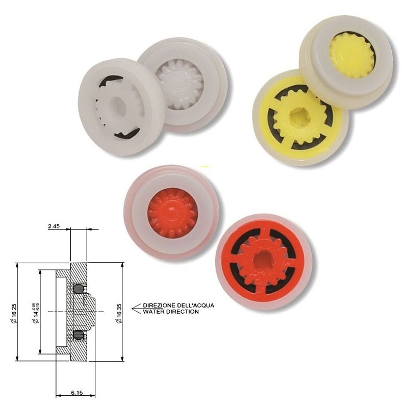 foto del prodotto limitatore portata flusso intercambiabile 4lt min 4605rfpc4
