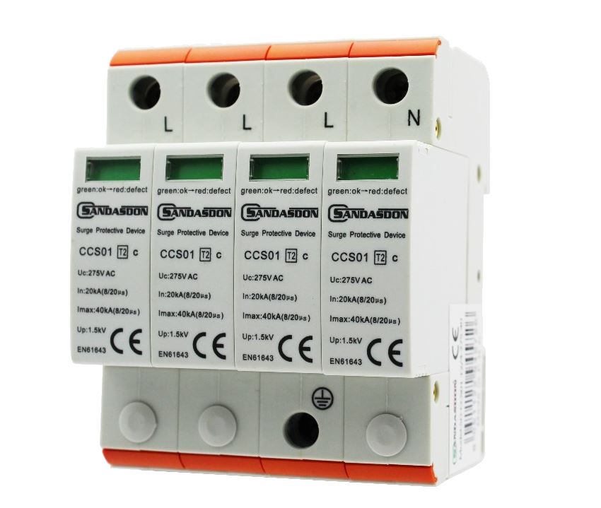 foto del prodotto limitatore scaricatore di sovratensione 4m grigio sd-ccs01