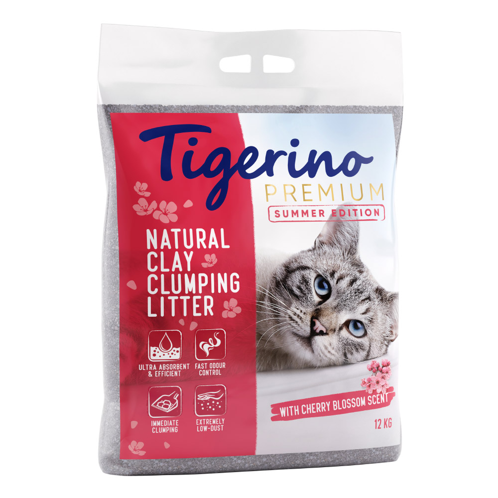 foto del prodotto limited summer edition lettiera tigerino canada style premium ai fiori di ciliegio 12 kg