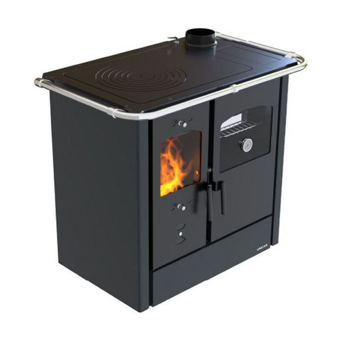 foto del prodotto lincar cucina a legna nada 4.5 antracite