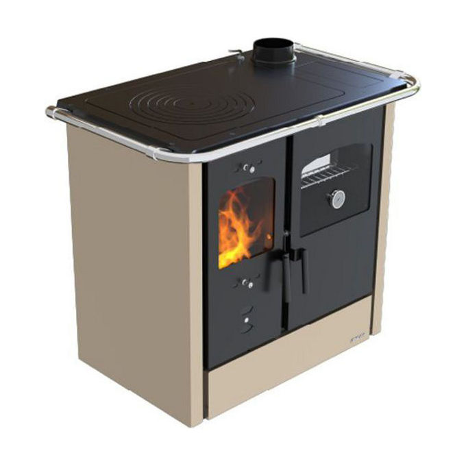 foto del prodotto lincar cucina a legna nada 4.5 cappuccino