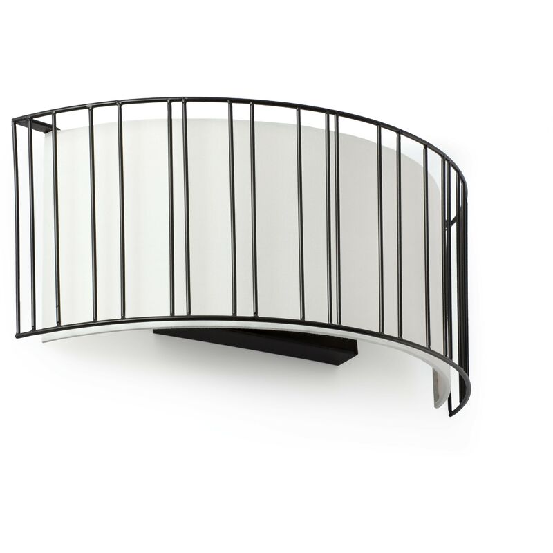foto del prodotto linda lampada da parete nero 2 x e27 15w marca faro