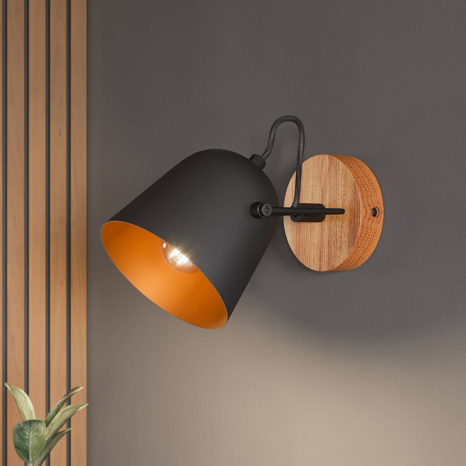 foto del prodotto lindby adalin applique, nero