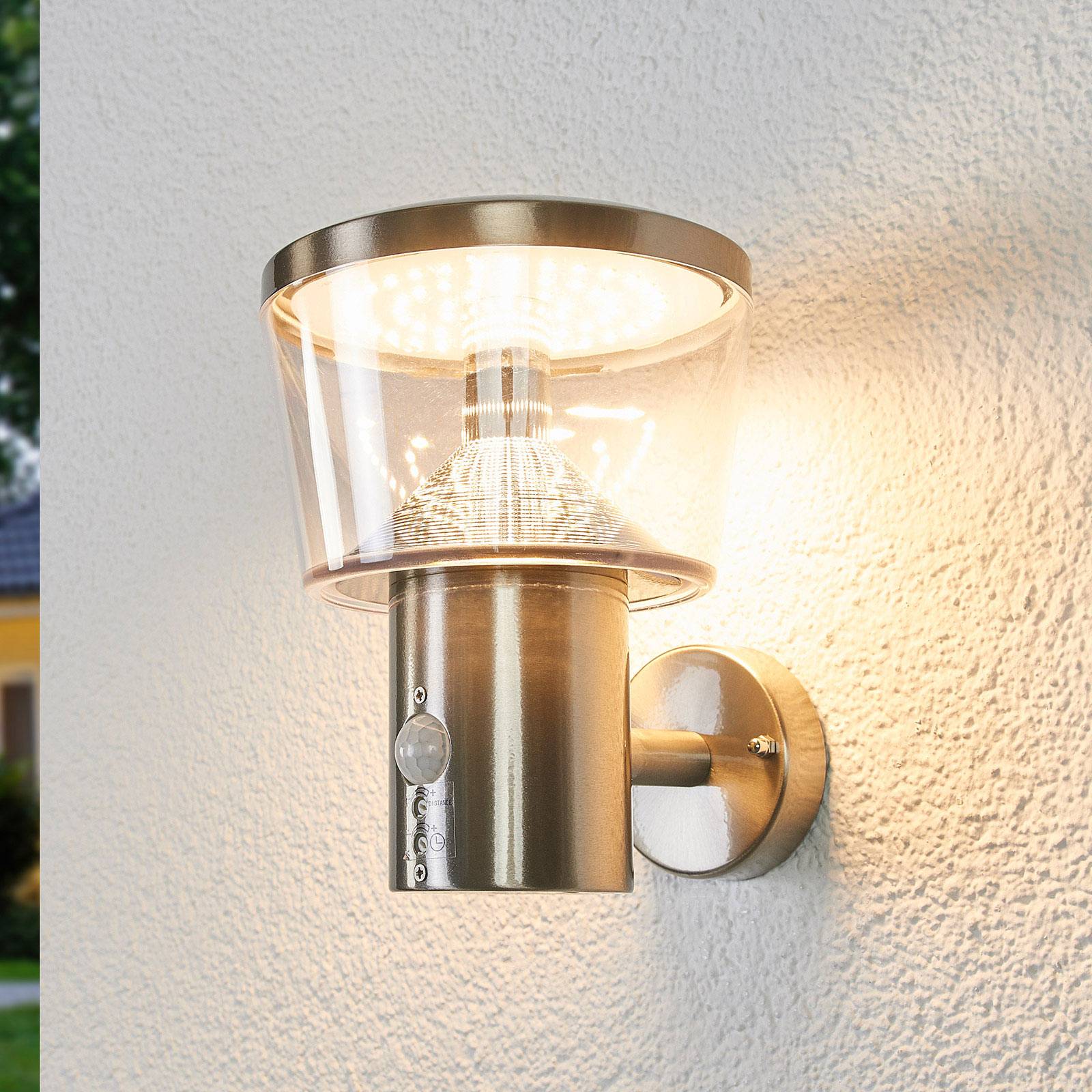 foto del prodotto lindby applique da esterni led antje, rilevatore di movimento, ip44