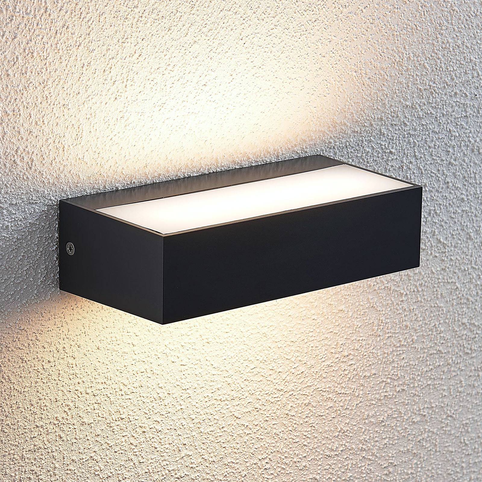 foto del prodotto lindby applique da esterni led nienke, 17 cm, resistente all acqua di mare, ip65