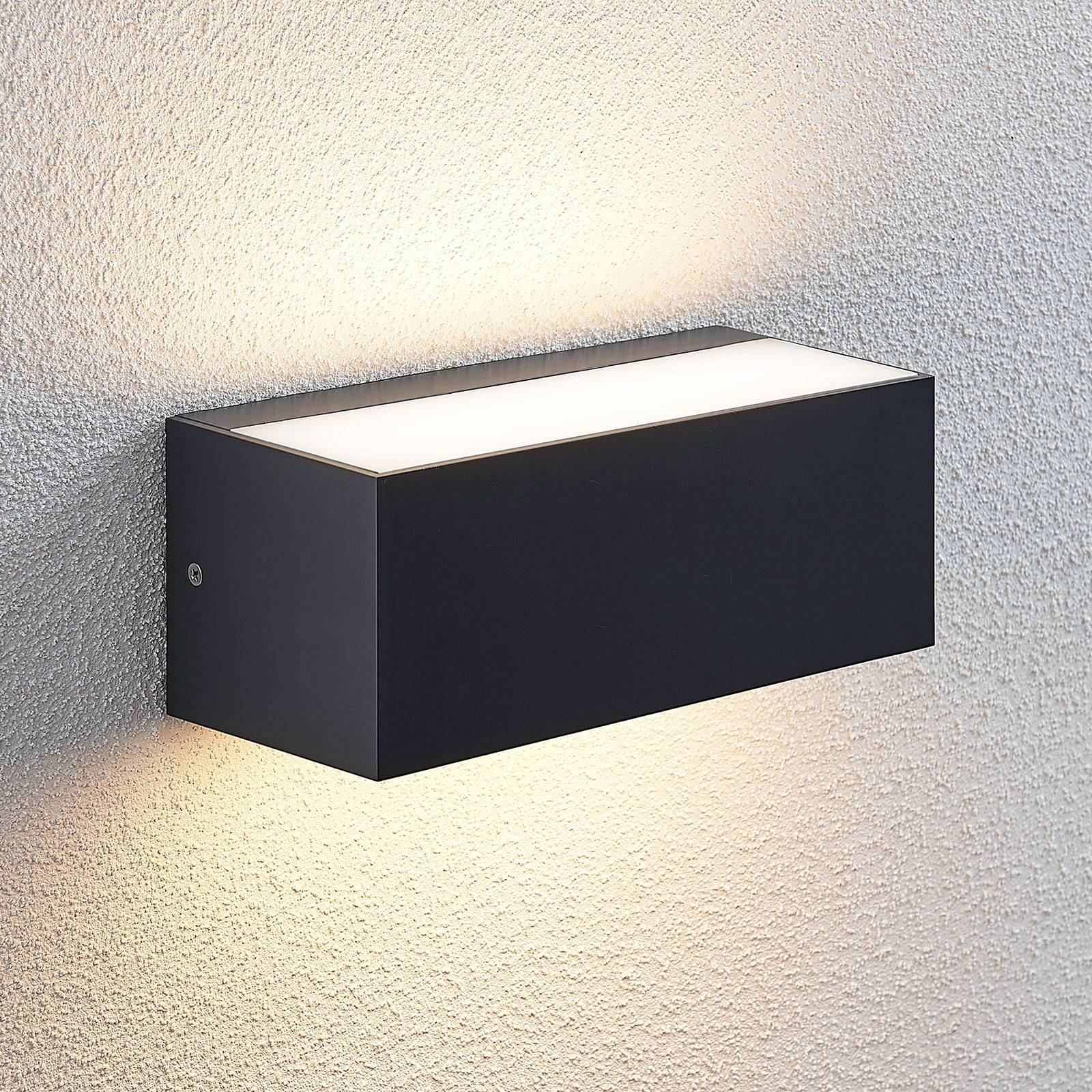 foto del prodotto lindby applique da esterni led nienke, 23 cm, resistente all acqua di mare, ip65