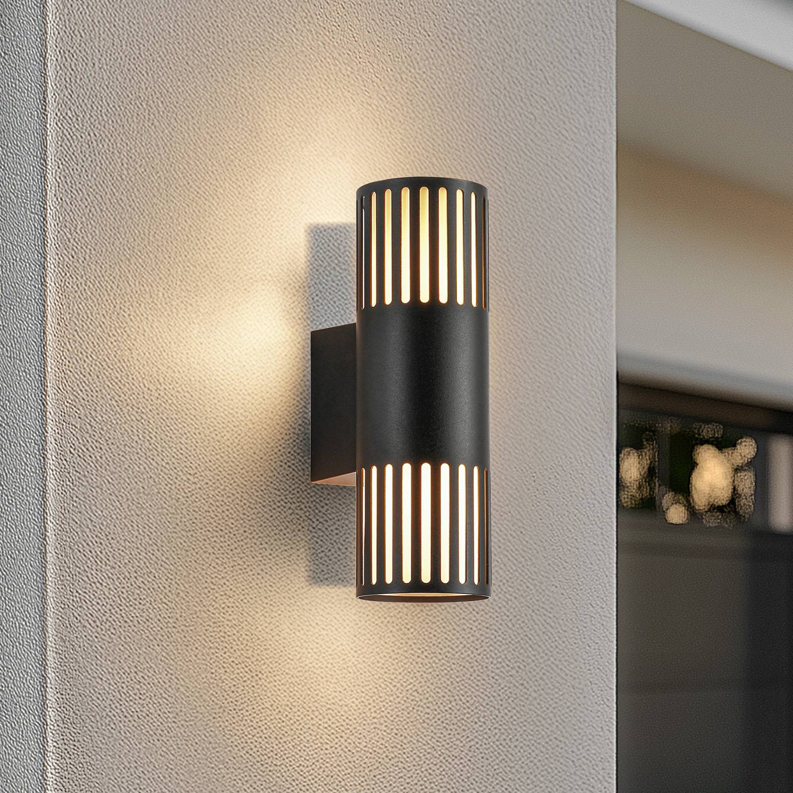 immagine 0 del prodotto lindby applique da esterno lurinda, a 2 luci, nero, 10cm