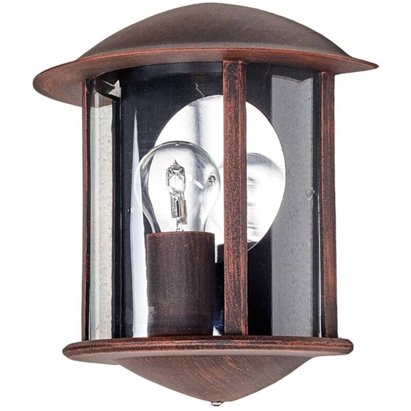 foto del prodotto lindby applique da esterno maelis, marrone ruggine, metallo, 27 cm, e27