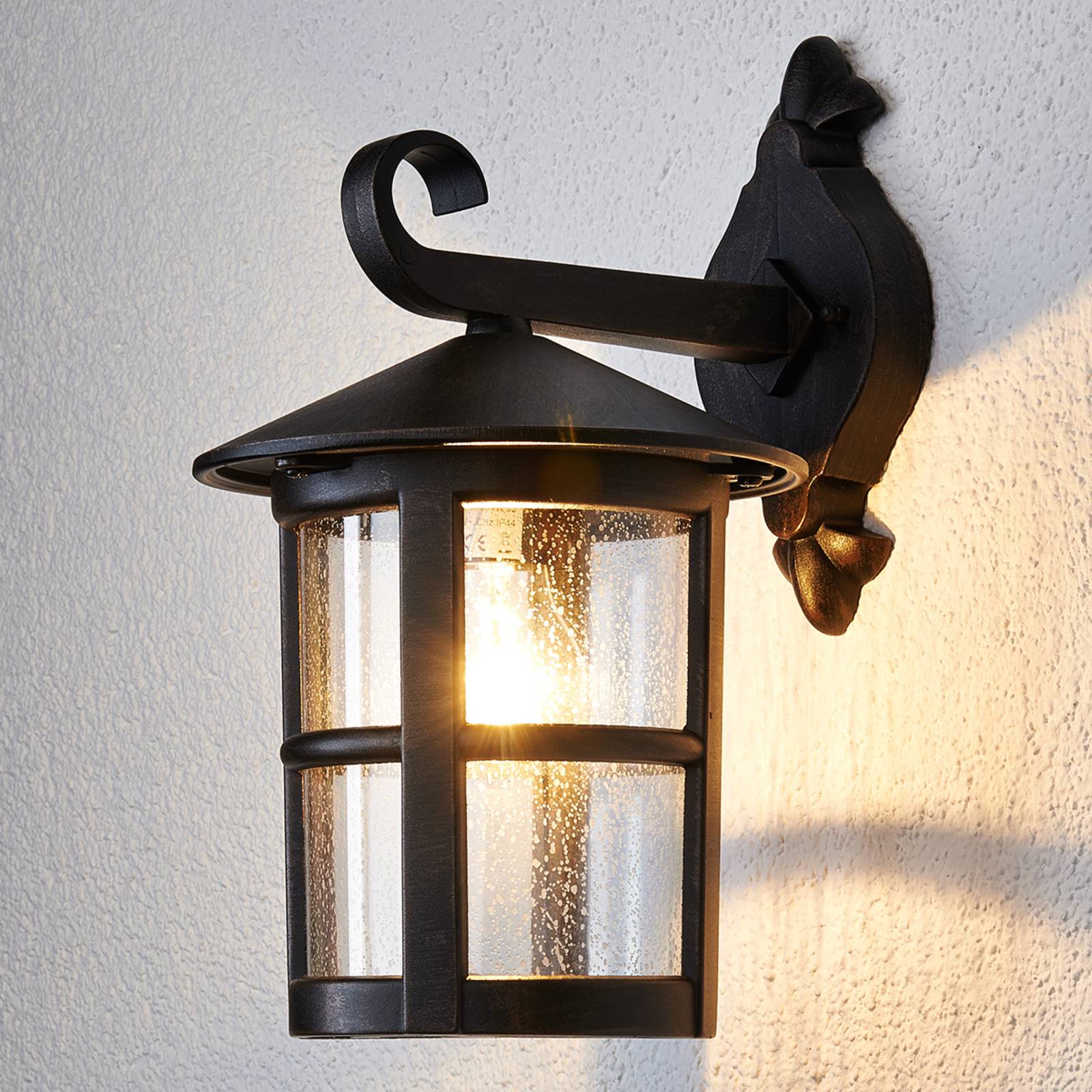 foto del prodotto lindby applique florentine, 35 cm, color ruggine, alluminio, ip44
