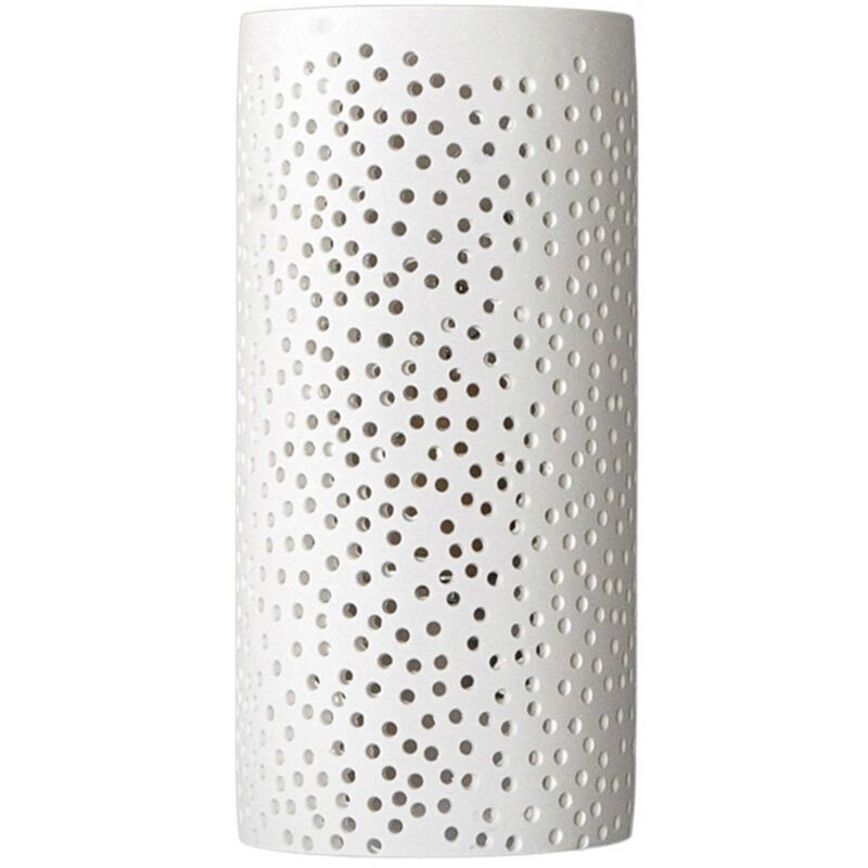 foto del prodotto lindby applique jiru in gesso bianco perforato
