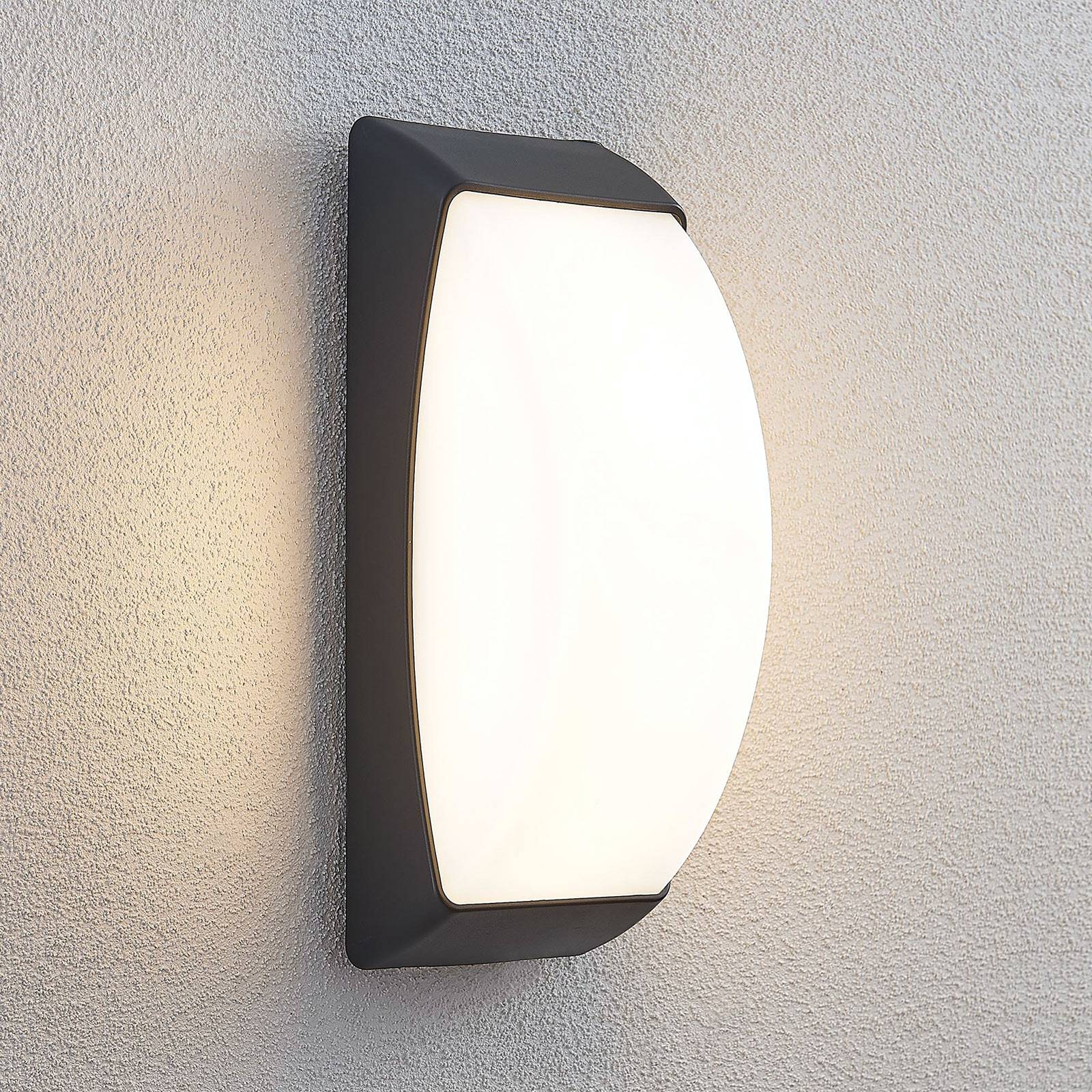 foto del prodotto lindby applique led da esterni alexey, ip65, grigio scuro