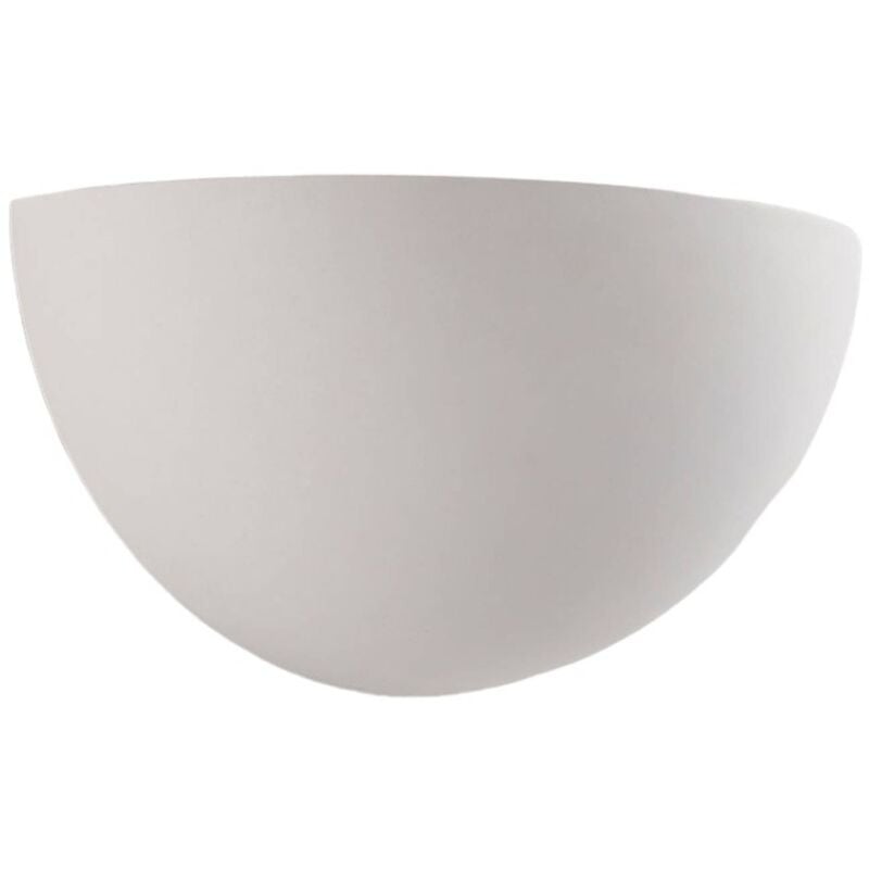 foto del prodotto lindby applique narin, bianco, gesso, semicircolare, 28 cm
